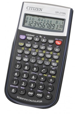 Kalkulator naukowy CITIZEN SR-270N, 12-cyfrowy, 154x80mm, etui, czarny