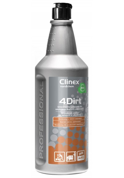 Preparat clinex 4dirt 1l, do usuwania tłustych zabrudzeń