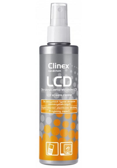 Spray clinex lcd 200ml, do czyszczenia ekranów