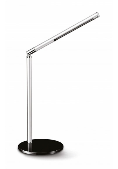 Lampka na biurko cep cled-100, 3w, ze ściemniaczem, srebrno-czarna