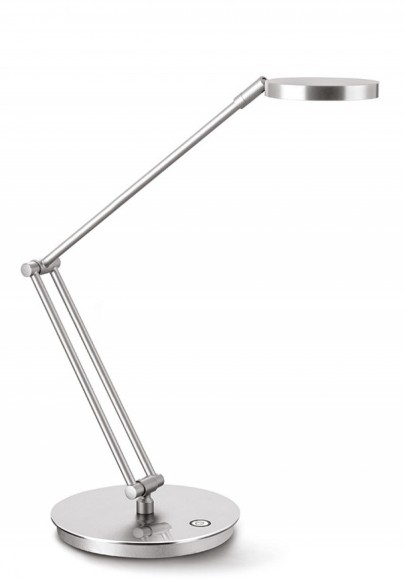Lampka na biurko cep cled-400, 7, 5w, ze ściemniaczem, srebrna