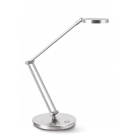 Lampka na biurko cep cled-400, 7, 5w, ze ściemniaczem, srebrna