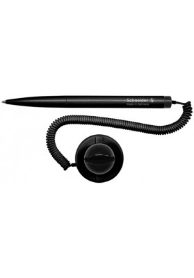 Długopis klick-fix-pen schneider, na sprężynce, samoprzylepny, m, blister, czarny