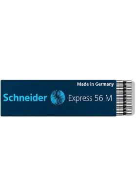 Wkład express 56 m do długopisu schneider, m, format d, czarny - 20 szt