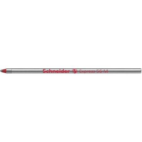 Wkład express 56 m do długopisu schneider, m, format d, czerwony - 20 szt