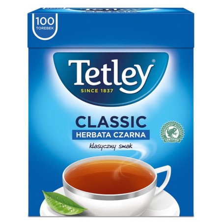 Herbata TETLEY Classic Black, 100 torebek