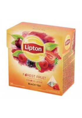 Herbata LIPTON, piramidki, 20 torebek, owoce leśne