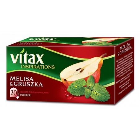 Herbata VITAX INSPIRATIONS, MELISA I GRUSZKA, 20 torebek