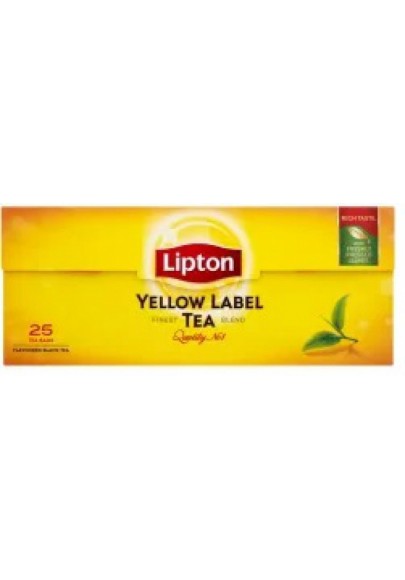 Herbata lipton yellow label, 25 torebek