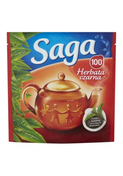 Herbata saga, ekspresowa, 100 torebek - 12 szt