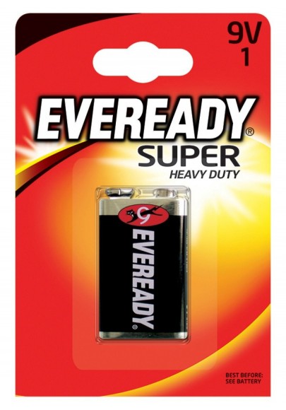 Bateria eveready super heavy duty, e, 6f22,9v