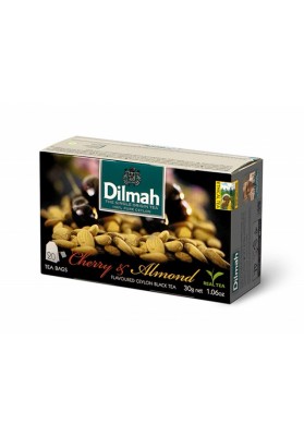 Herbata DILMAH, wiśnia i migdał, 20 torebek