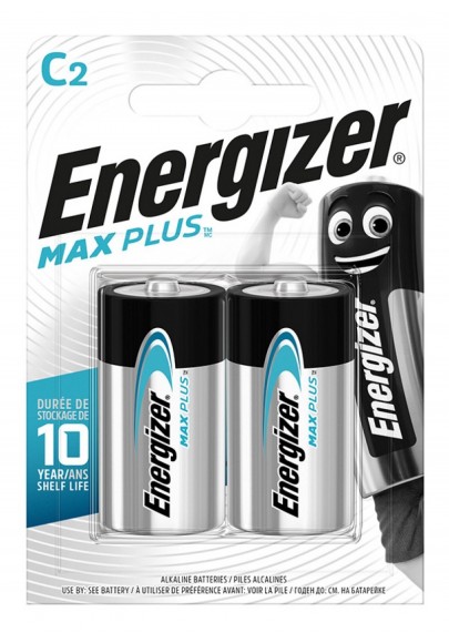 Bateria energizer max plus, c, lr14, 1,5v, 2szt.