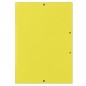 Teczka z gumką donau, karton, a4, 400gsm, 3-skrz., żółta
