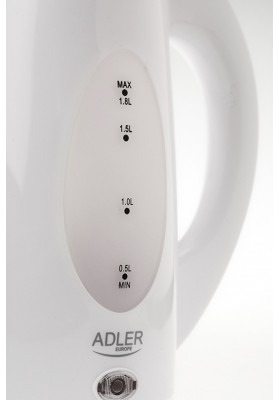 Czajnik elektryczny ADLER AD 1208, 1, 8L, tworzywo, biały