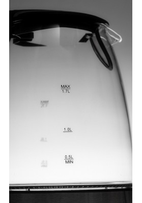 Czajnik elektryczny z wodowskazem ADLER AD 1225, 1, 7L, szkło, transparentny/czarny
