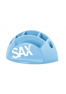Przybornik na biurko SAX Design, z przegrodami, jasnoniebieski