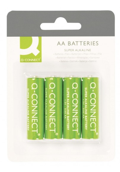 Baterie super-alkaliczne q-connect aa, lr06, 1,5v, 4szt.