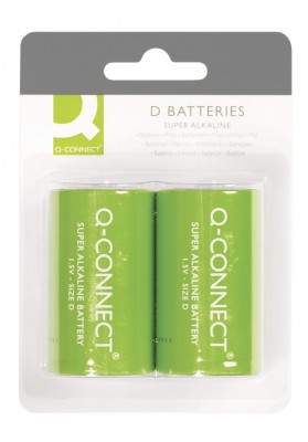 Baterie super-alkaliczne Q-CONNECT D, LR20, 1,5V, 2szt.