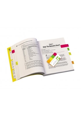 Zakładki indeksujące q-connect, papier, 20x50mm, 4x50 kart., mix kolorów