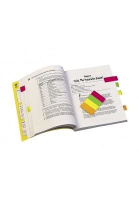 Zakładki indeksujące Q-CONNECT, papier, 20x50mm, 4x50 kart., mix kolorów