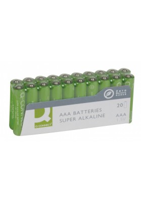 Baterie super-alkaliczne Q-CONNECT AAA, LR03, 1,5V, 20szt.