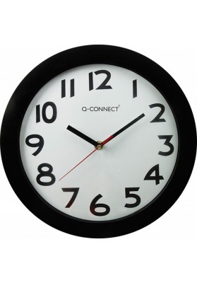 Zegar ścienny Q-CONNECT Tokyo, 30cm, czarny