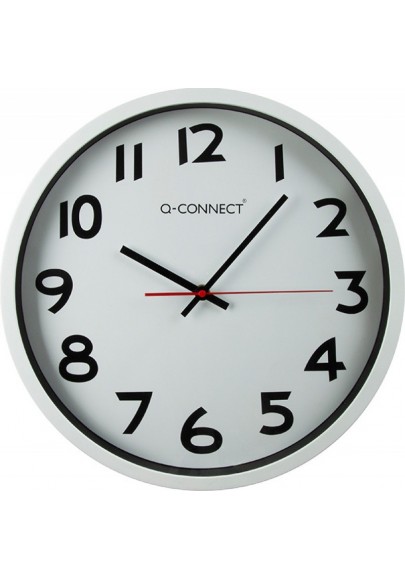 Zegar ścienny q-connect warsaw, 34cm, biały