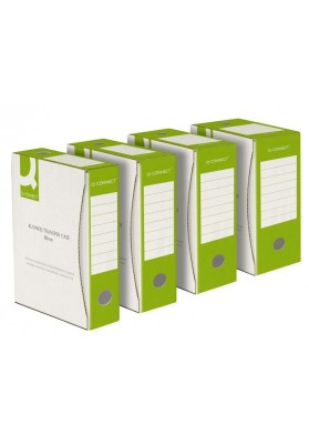 Pudło archiwizacyjne Q-CONNECT, karton, A4/80mm, zielone