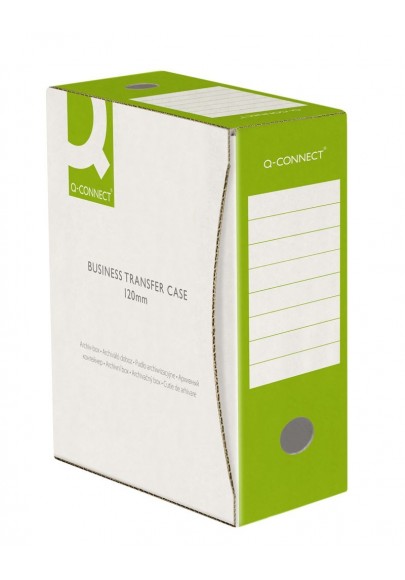 Pudło archiwizacyjne q-connect, karton, a4/120mm, zielone - 20 szt