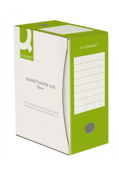 Pudło archiwizacyjne q-connect, karton, a4/150mm, zielone - 20 szt