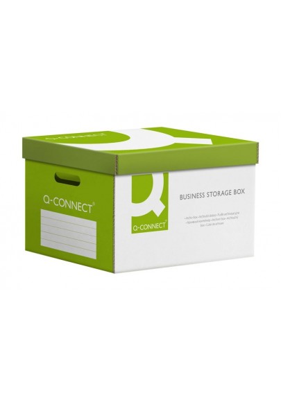 Pudło archiwizacyjne wzmocnione q-connect power, karton, zbiorcze, zielone - 5 szt