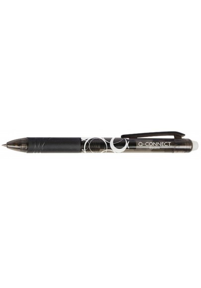 Długopis automatyczny q-connect , 1,0mm, wymazywalny, czarny