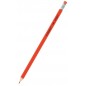 Ołówek drewniany z gumką q-connect hb, lakierowany, czerwony - 12 szt