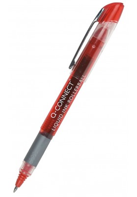 Cienkopis kulkowy Q-CONNECT 0,5mm (linia), czerwony