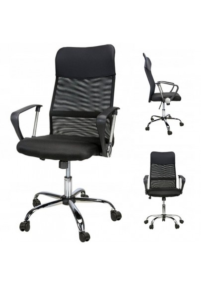 Fotel biurowy office products corfu 2, czarny