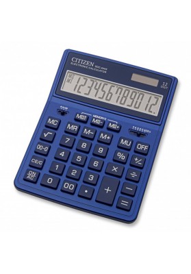 Kalkulator biurowy CITIZEN SDC-444XRNVE, 12-cyfrowy, 199x153mm, granatowy