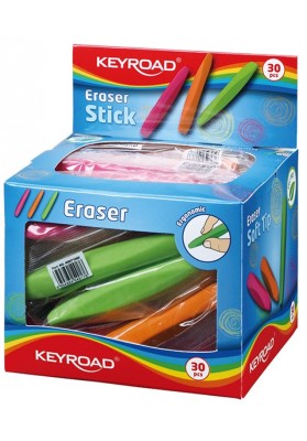 Gumka uniwersalna keyroad stick, pakowane na displayu, mix kolorów - 30 szt