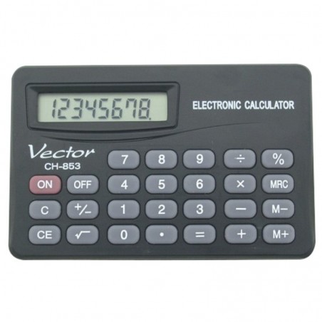 Kalkulator kieszonkowy vector kav ch-853, 8-cyfrowy,.83x53mm, czarny