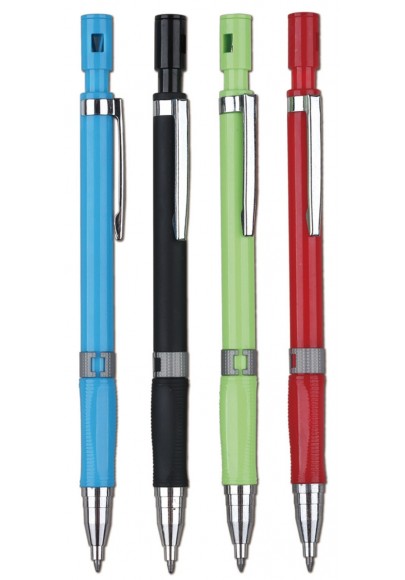 Ołówek automatyczny keyroad soft touch, 2,0mm, pakowany na displayu, mix kolorów - 48 szt