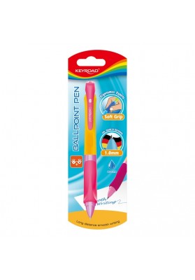 Długopis automatyczny KEYROAD Easy Writer, 1,0mm., blister, mix kolorów