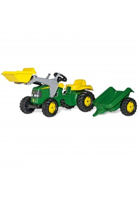 Rolly Toys Traktor na pedały John Deere z łyżką i przyczepą 2-5 Lat