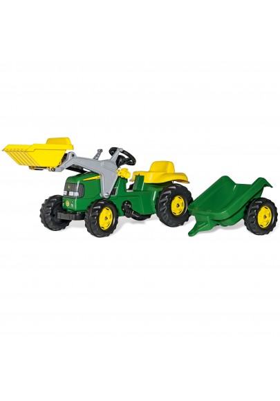 Rolly toys traktor na pedały john deere z łyżką i przyczepą 2-5 lat