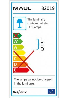 Lampka LED na biurko MAULpulse Colour Vario, 7W, ze ściemniaczem, srebrno-czarna