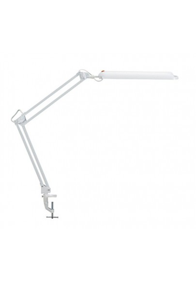Lampka energooszczędna na biurko maulatlantic, 11w, mocowana zaciskiem, biała