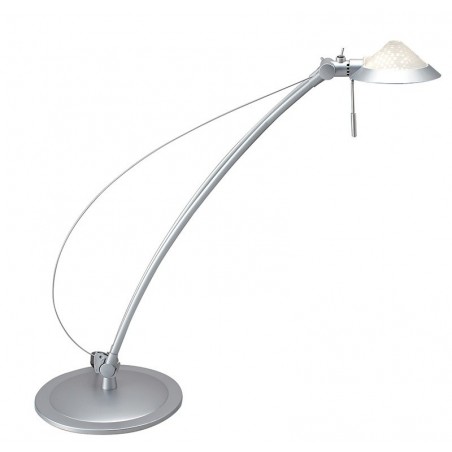 Lampka designerska na biurko MAUL Bow, 50W, biała