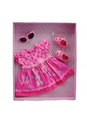 Woopie royal ubranko dla lalki różowa sukienka króliczek 43-46 cm