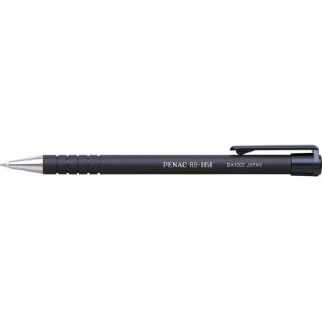 Długopis automatyczny penac rb085 1,0mm, czarny - 12 szt