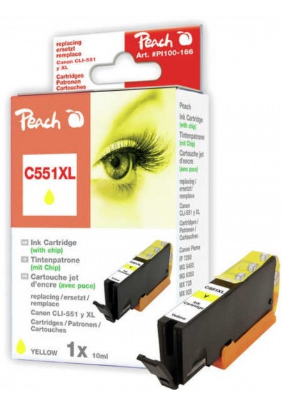 Tusz PEACH K Canon CLI-551Y XL (do Pixma IP 7200 Series), yellow