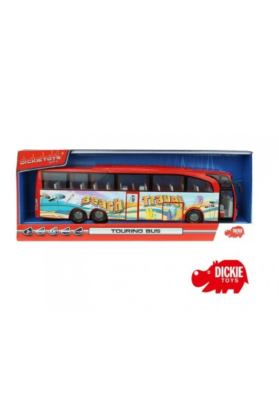 Dickie autobus turystyczny beach travel bus czerwony